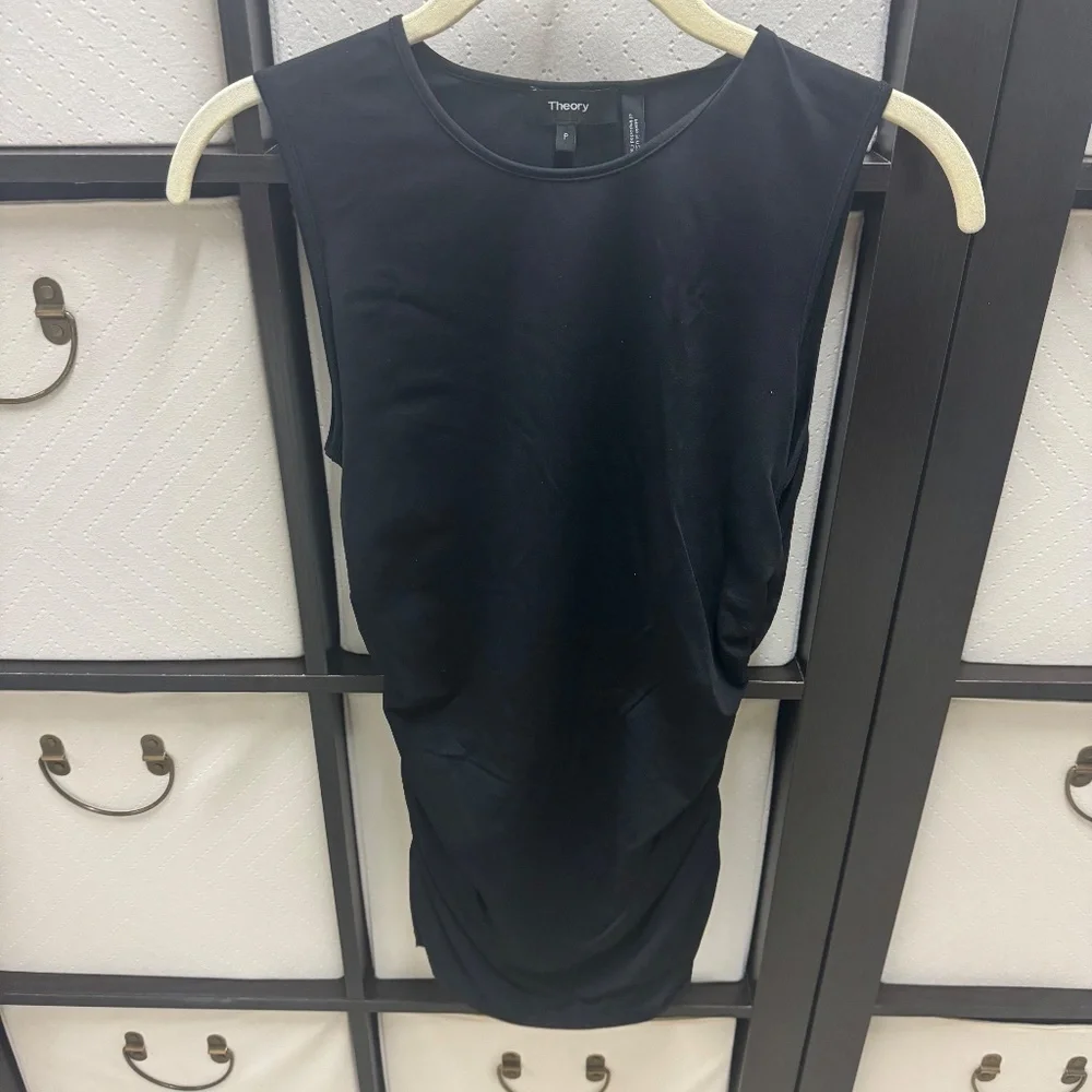 THEORY RUCHED TANK TOP - Picture 1 of 4